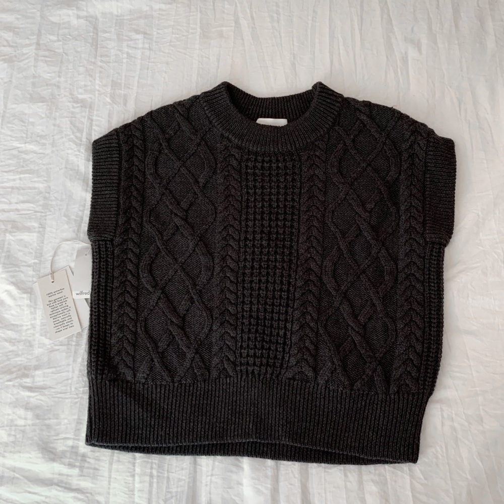 Wilfred Sweater | NWT charcoal gray merino wool